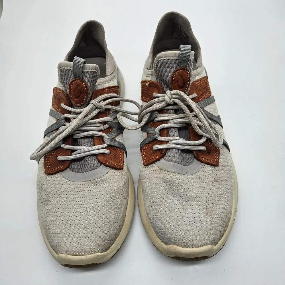 Olukai Mio Li Mens 10 Mist Grey & Poi Everyday Athletic Shoes Comfort 10440-DW25
